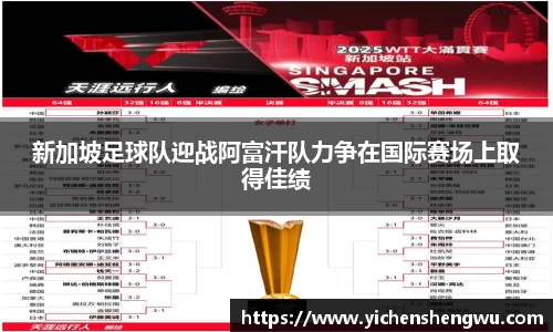 新加坡足球队迎战阿富汗队力争在国际赛场上取得佳绩